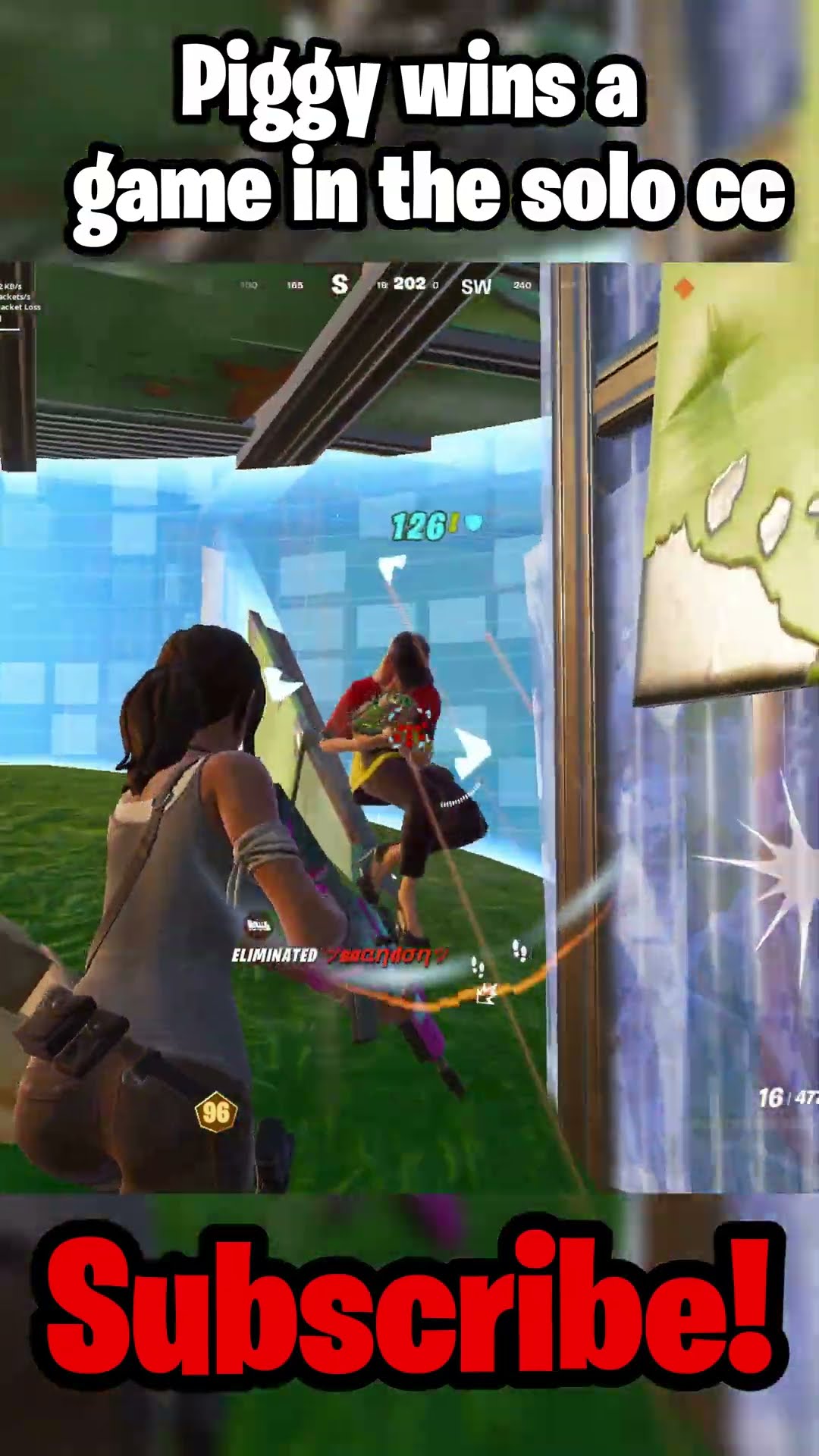 Piggy Wins A Game In The Solo CC #shorts